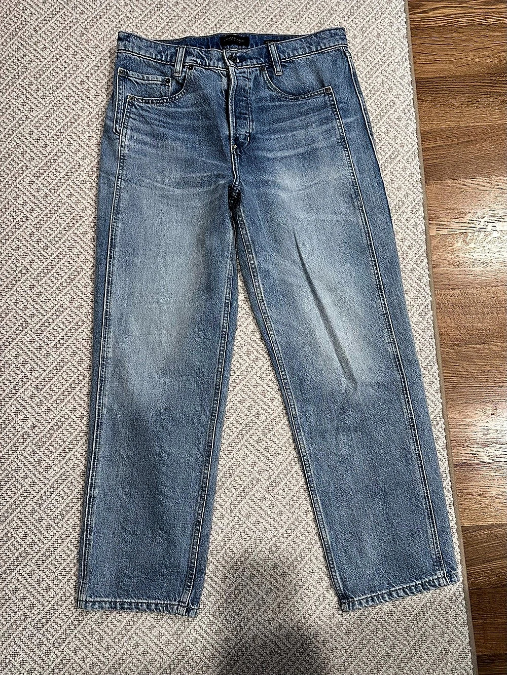 Banana Republic High-Rise Straight Jean Blue Waist 30